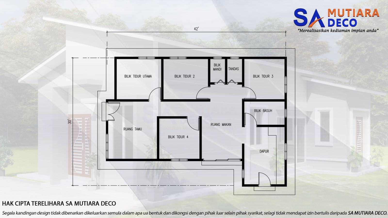 Mutiara Mega 1050 - Floor Plan